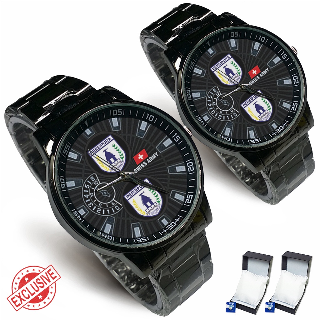 Jam Tangan Rantai Couple Logo PERSIPURA (Cool)