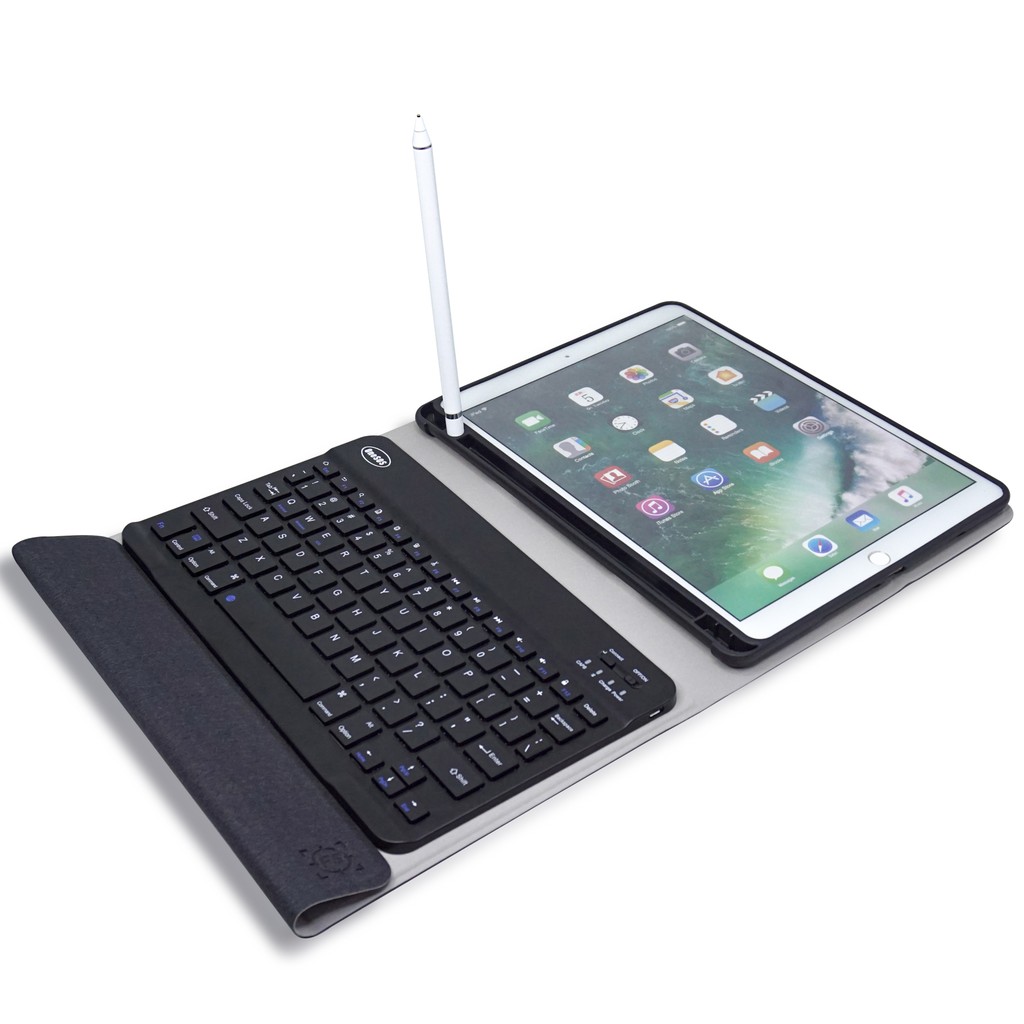 Ipad Pro 9.7/ Air 2/ Air Paket Super Lengkap Keyboard + Sarung + Mouse Bluetooth Book Case Bersertifikat Resmi Penggunaan Bluetooth FS Smart Cover Sarung + Keyboard Wireless