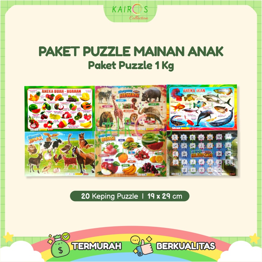 Paket Hemat Mainan Puzzle Anak 1 Kg