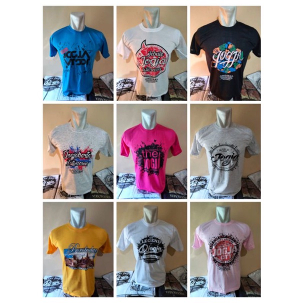 Baju Kaos Atasan Jogja Pria Wanita Dewasa/Baju kaos Oleh Oleh Jogja