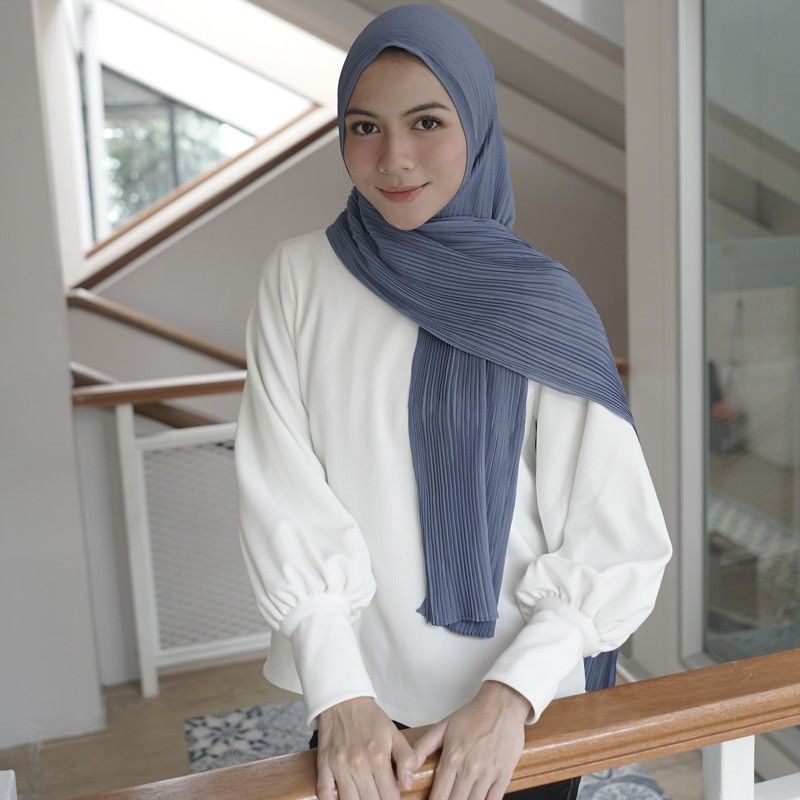 ( pp ) pashmina plisket shawl | ceruty babydoll original pashmiina lidi full plikset 180 × 75