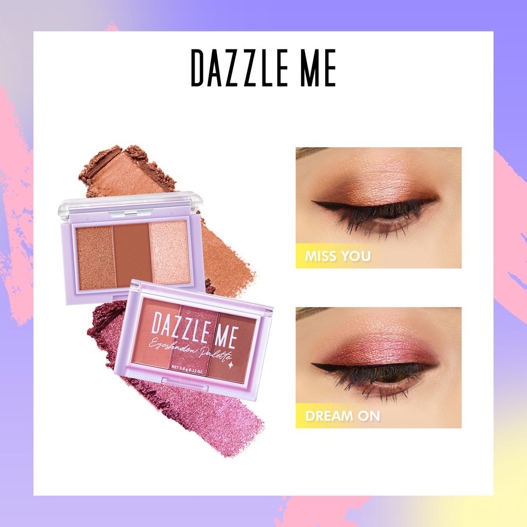 DAZZLE ME Cutie Pie Eye Shadow | Long Lasting High Pigmented Eye Shadow Palette