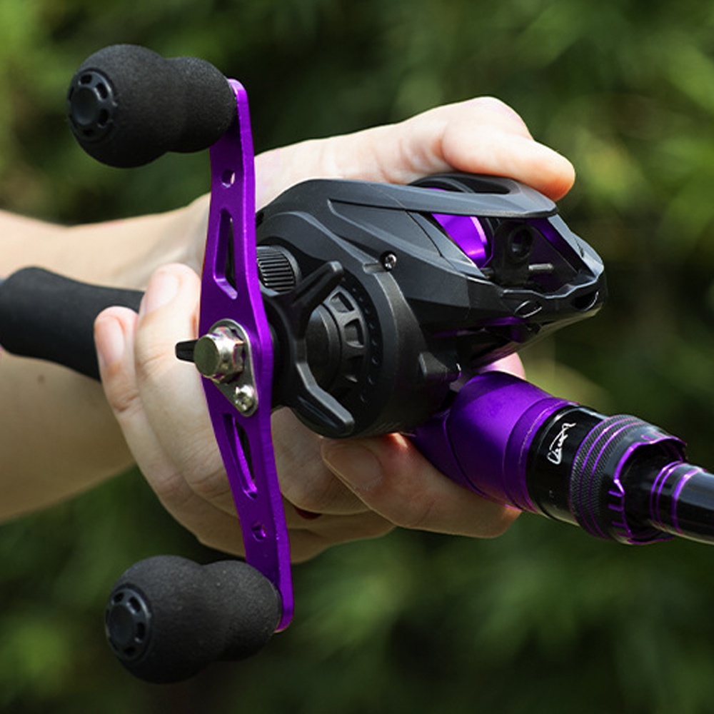 Pancing BC reel Rem Magnetik Halus Bantalan Bola Sistem Sistem Rem Magnetis 12+1 Reel Baitcasting Bahan Metal Kapasitas Untuk Memancing 10kg/22lb Fishing Reel Pancing Reel Gulungan Pancing Saltwater Reel Fishing Long Cast Reel