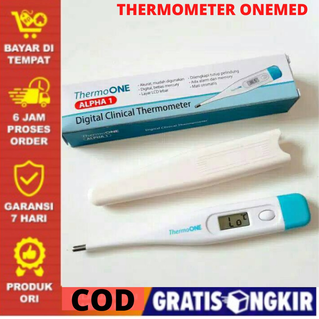 Cod Termometer Thermometer Thermoone Digital Onemed Alpha 1 Bubble Buble Wrap