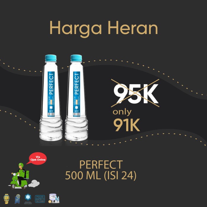 

(BISA COD) Perfect Alkaline Water 500ml