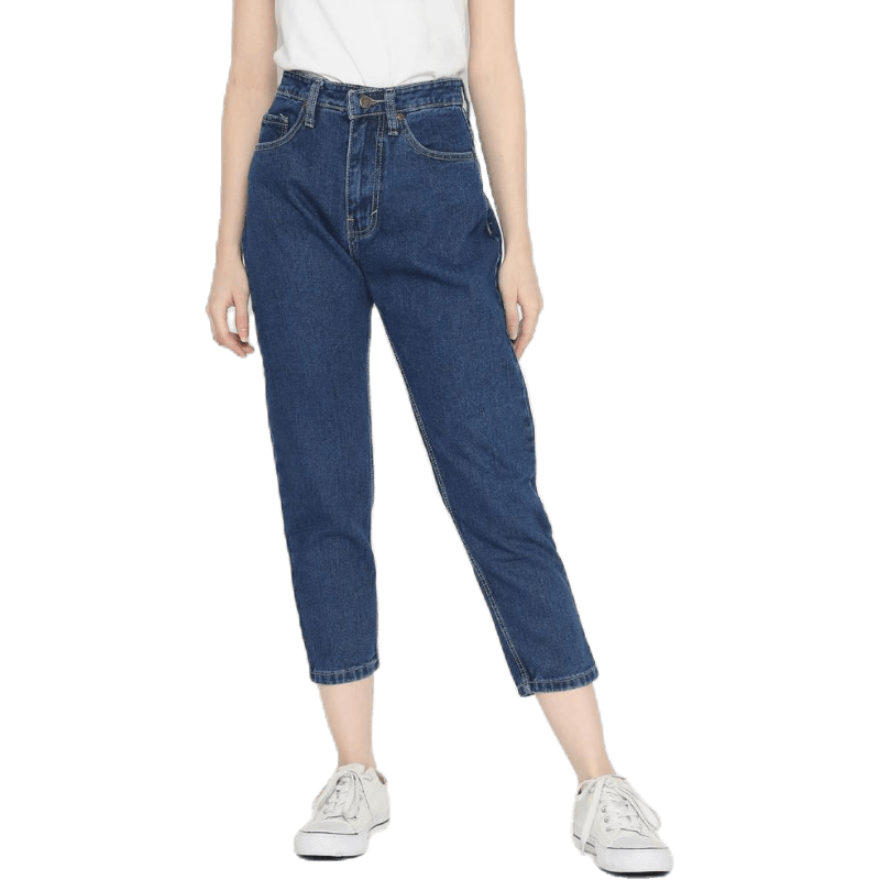 Esrocte Celana  Boyfriend High  Waist  Jeans Wanita P04 