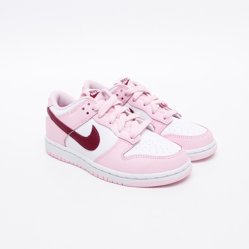 Dunk Low Pink Red White Kids