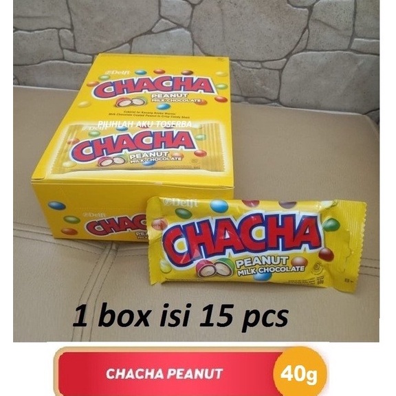 

DELFI CHACHA PEANUT CHOCOLATE 40GR X 15 (1BOX) WARNA WARNI,SIAP DIMAKAN