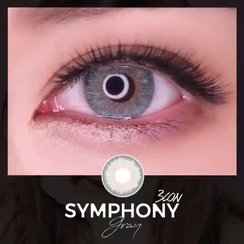  Softlens  Princess Symphony O lens 3Con Warna  Gray Grey 