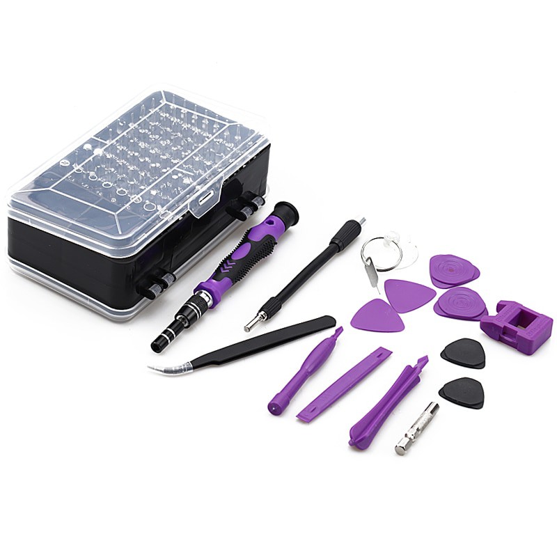 Yalku 115 in 1 Screwdriver Set Reparasi Smartphone Laptop Mini Precision Insulated.