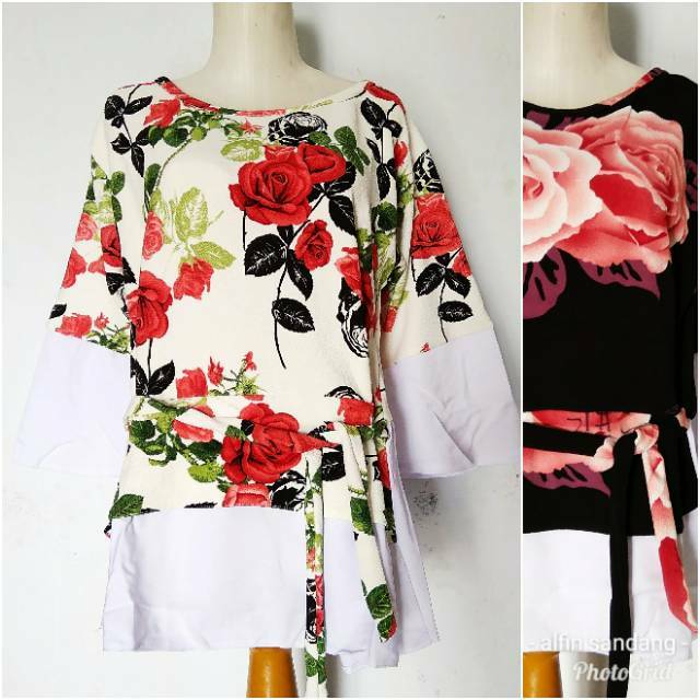  Baju  atasan  waffle crepe tebal Shopee  Indonesia