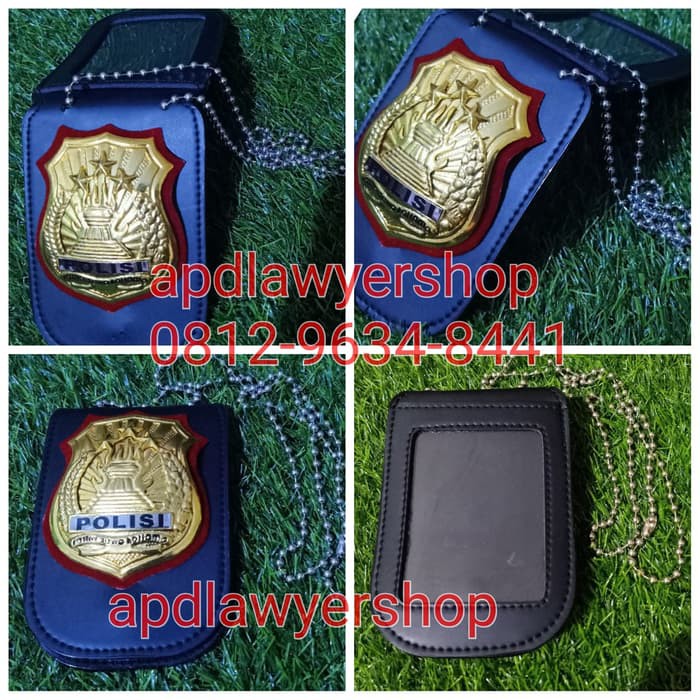 Dompet Kalung Lencana Dompet KTA POLISI kulit Original [TERLARIS]