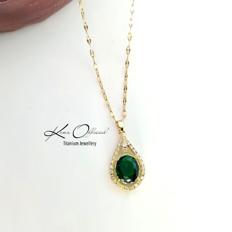 Kalung Titanium Wanita anti karat premium (KT001)