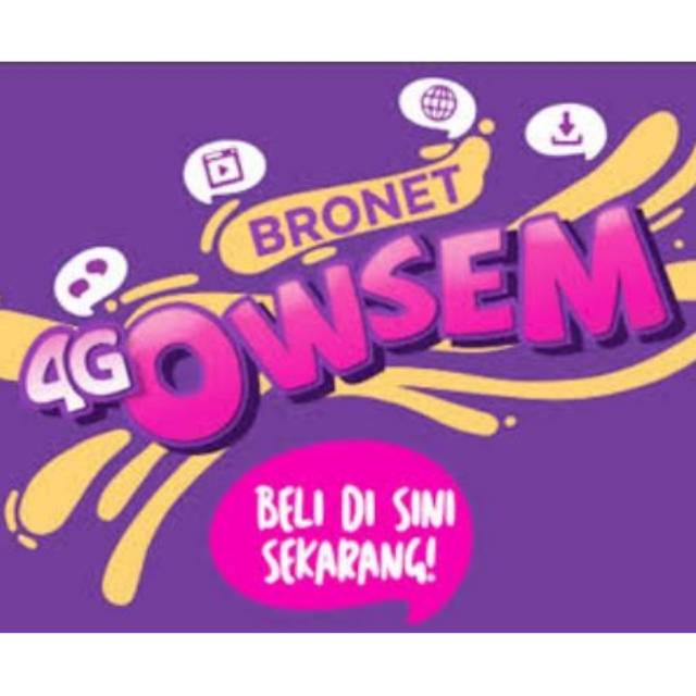 Axis Data Voucher Paket Bronet 4G OWSEM Kuota Internet 2GB 4GB 8GB 12GB
