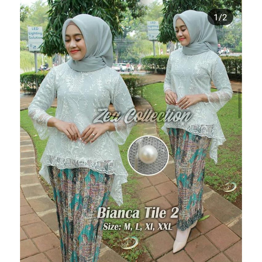 stelan kebaya tille bianca model terbaru new