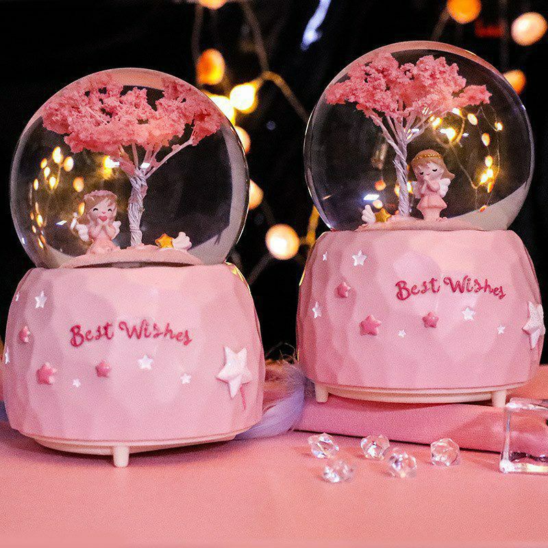 Kotak Musik / Waterball / Snowball / Bola Salju / Bola Kaca / Bola Kristal Best Wishes / Bola Crysta