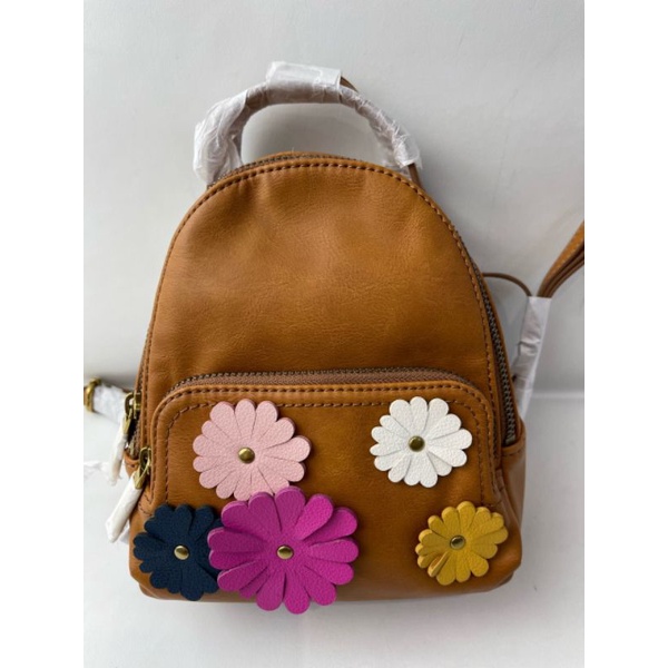 Fossil felicity mini backpack pink floral