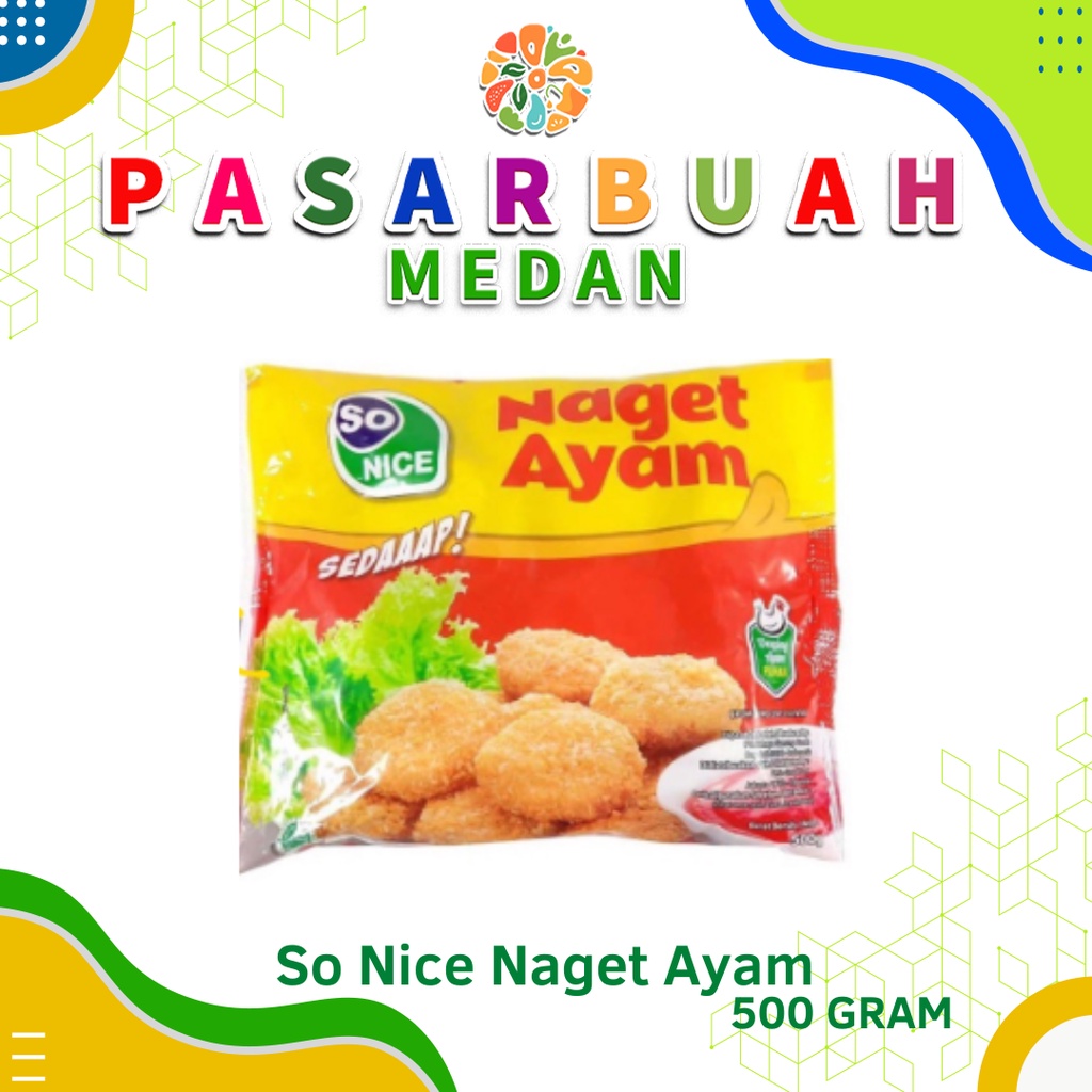 

Distributor So Nice Naget Ayam 500 Gram - Pasar Buah Medan