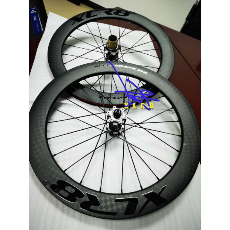Wheelset Carbon XLR8 451 DISC 50mm Seli Lipat Folding