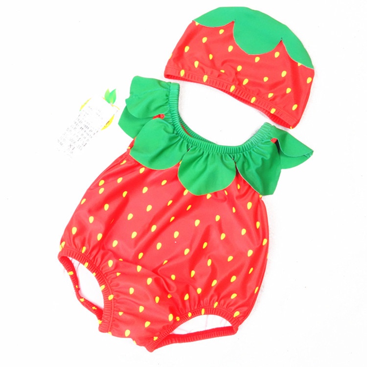 Baju Renang Bayi Anak Swim Suit Strawberry Pineapple Fruit