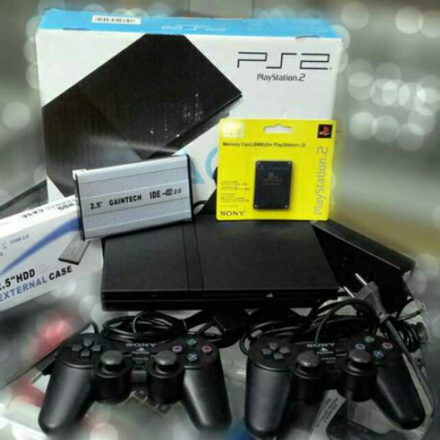 Ps 2 slim seri 7 MATRIX harddisk 80 gb full 80game