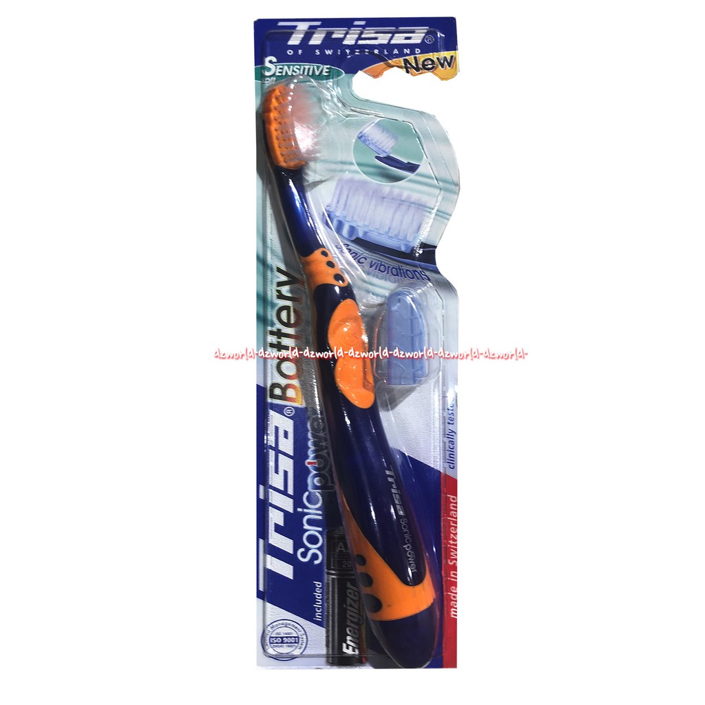 Trisa Sonic Power Battery Sensitive Sikat Gigi Dengan Baterai Tooth Brush