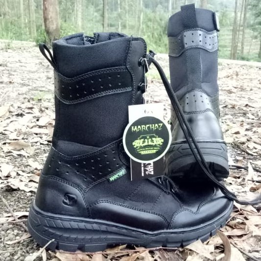 SEPATU PDL MARCHAZ KULIT ASLI SEPATU PDL TNI POLRI SECURITY SATPAM SEPATU BOOTS PRIA KULIT ASLI