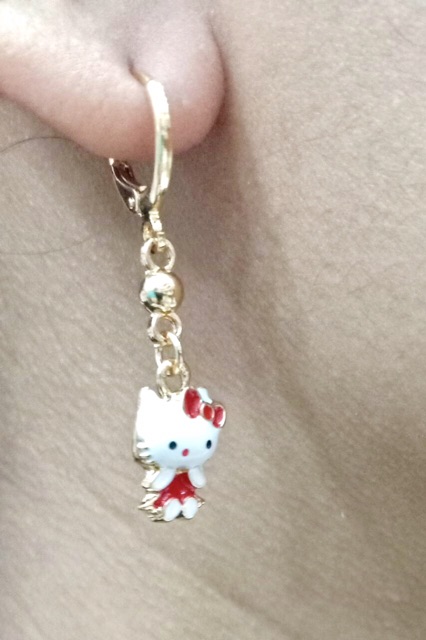 Anting anak  lapis emas xuping yaxiya  anting kitty