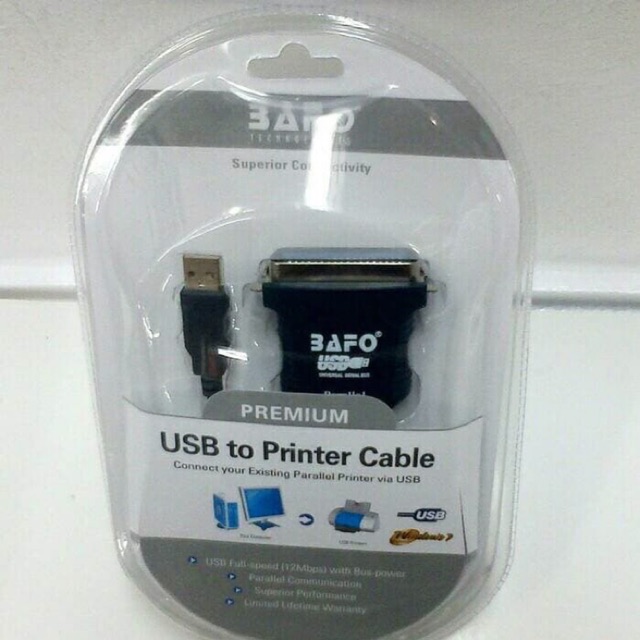 KABEL USB TO LPT PARALEL BAFO PRINTER EPSON LX LQ