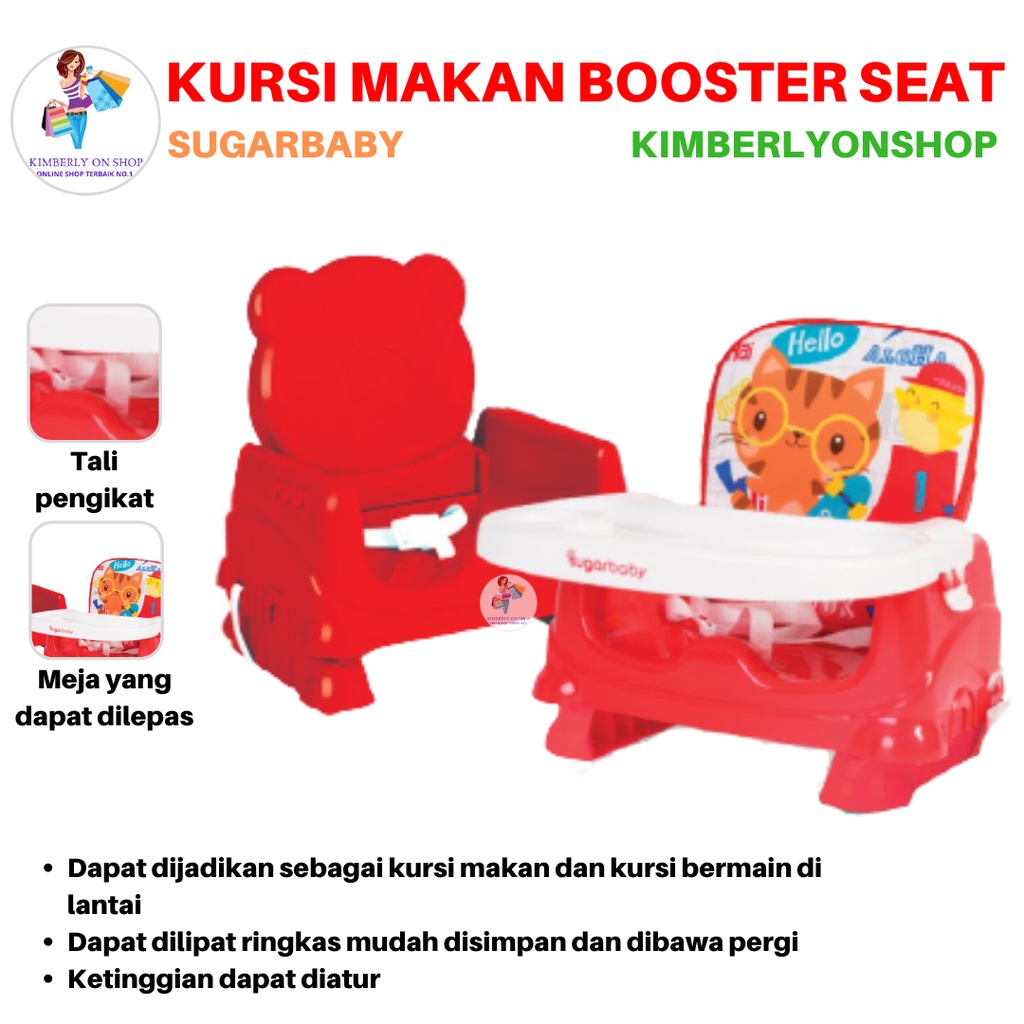 Kursi Makan Main Bayi Hello Bear Booster Seat Sugarbaby