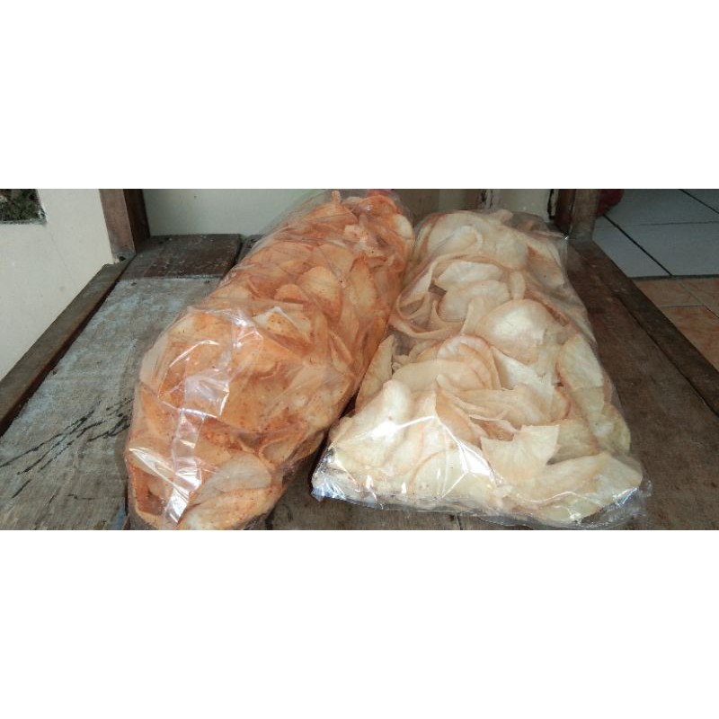 

KRIPIK SINGKONG SUPER PEDAS 1KG DAN 1/2 KG