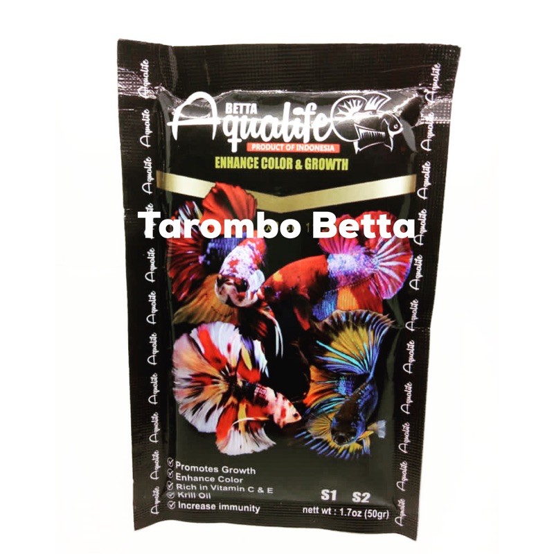 Pelet Premium Burayak Dan Anakan Ikan Cupang - Pellet AQUALIFE AQUA LIFE BETTA Fish S1 S 1