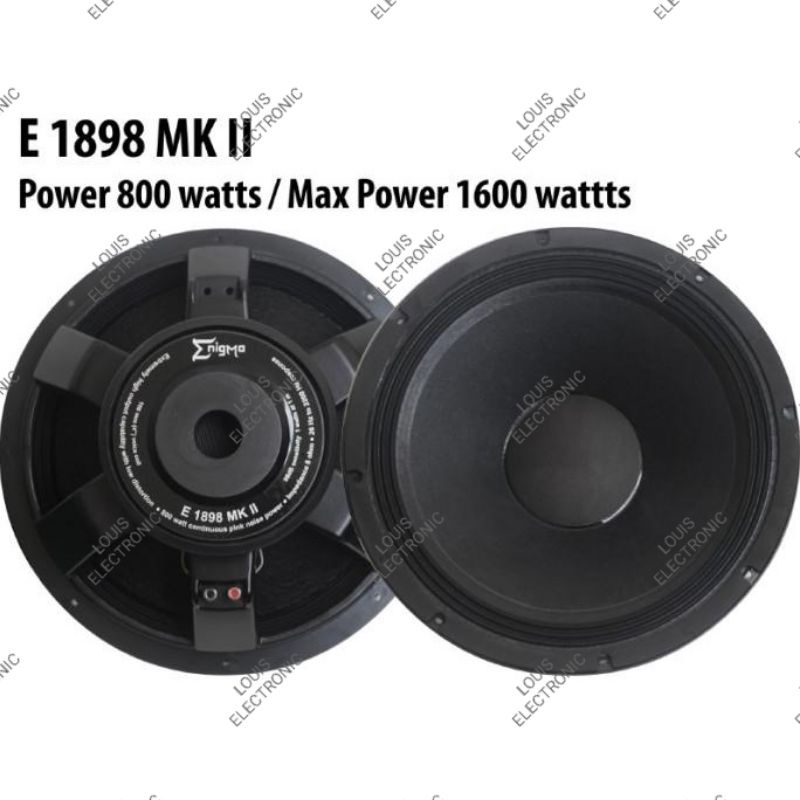 Speaker Enigma E 1898 MK II E1898 MK II E 1898MK II E1898MKII 18 Inch