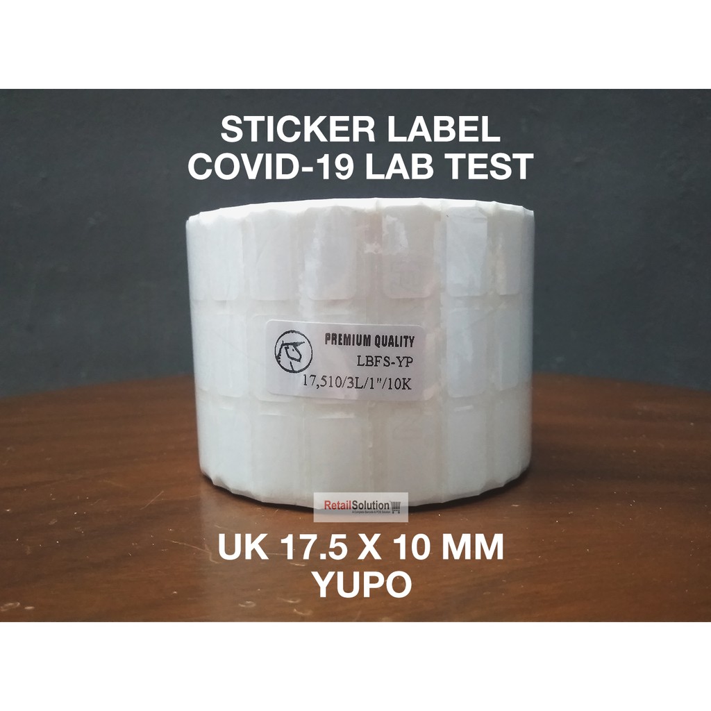 Stiker Label Lab Rumah Sakit Laboratorium - YUPO 17.5x10 mm