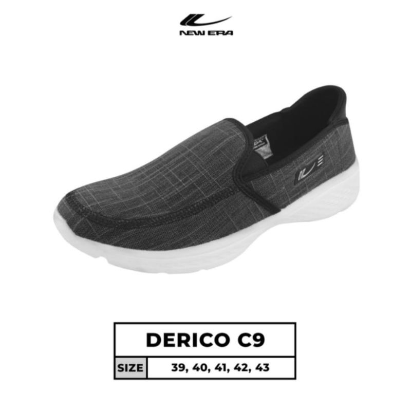 sepatu termurah new era DERICO orginal slip on kekinian Trendy elegant keren