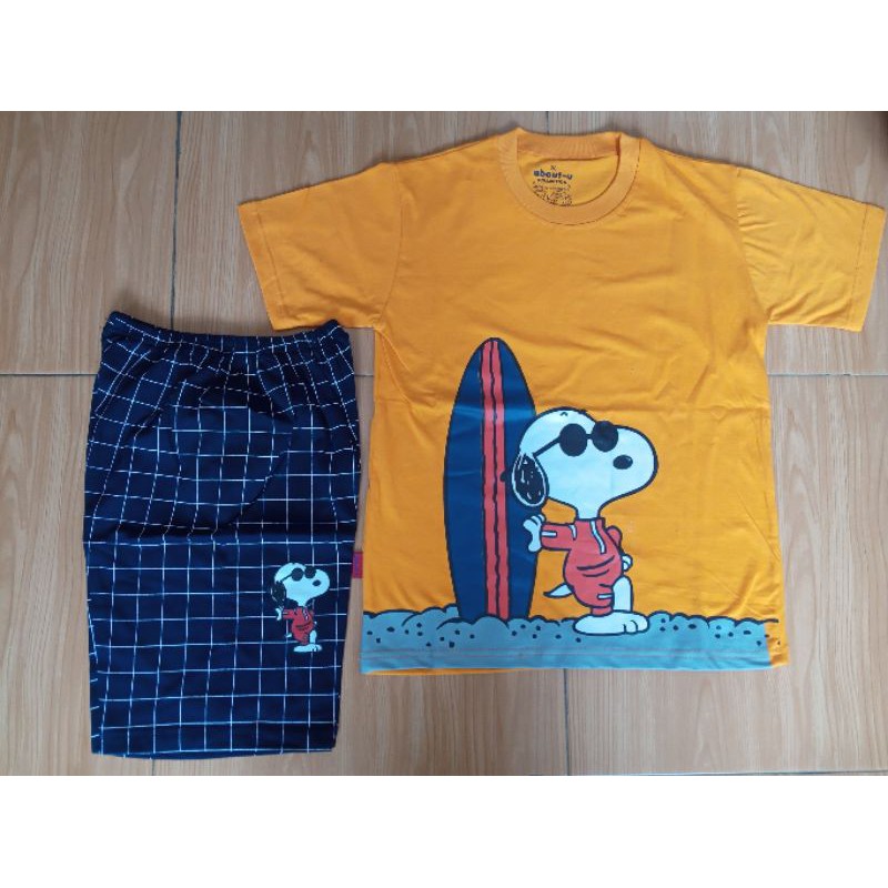 setelan baju anak snoopy