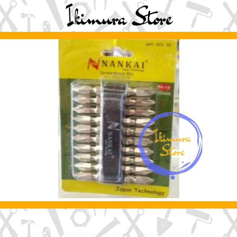Mata Obeng Bor Sekrup Gipsum PH1 65mm NANKAI Screwdriver Bits