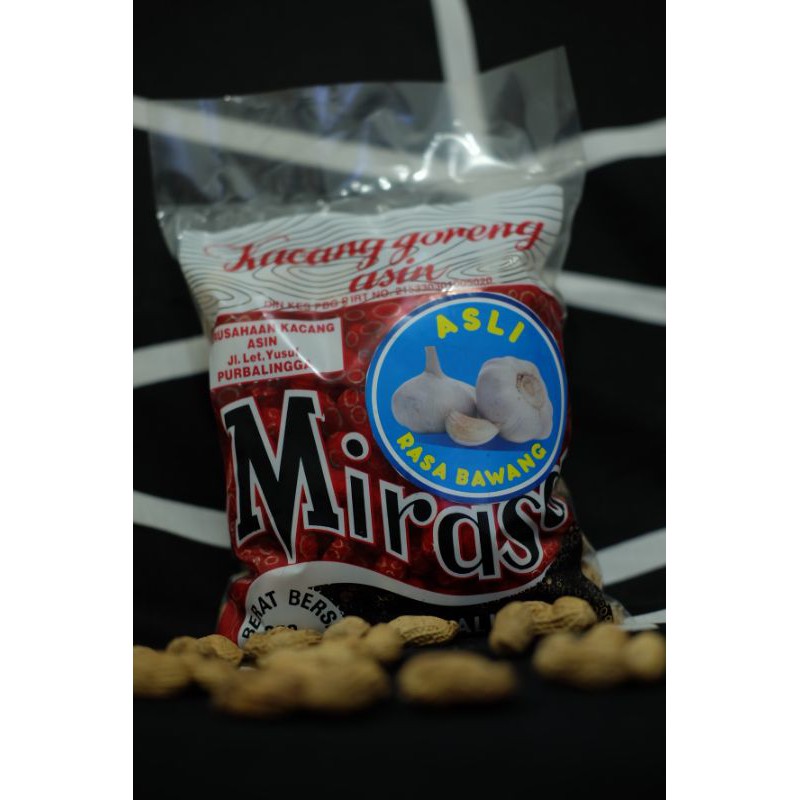 

Kacang Mirasa- Kacang kulit asin bawang Mirasa Asli 250g