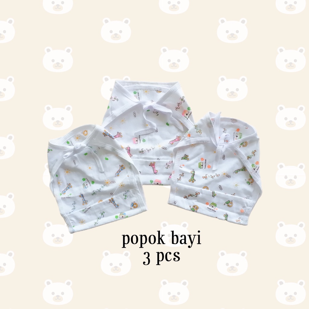 3 PCS Popok Kain Bayi Bertali Ikat Tali Anak Cewek Cowok