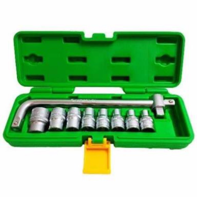 TEKIRO Socket set square 1/2&quot; isi 10pc ( 8mm - 24mm ) / TEKIRO sock set 10pc