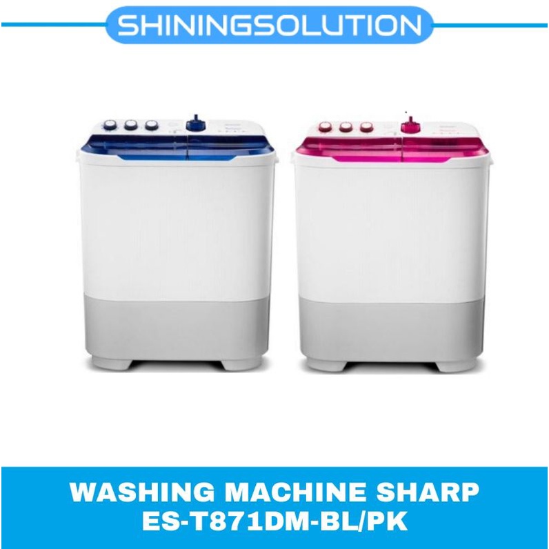 MESIN CUCI SHARP ES-T871DM-BL/PK
