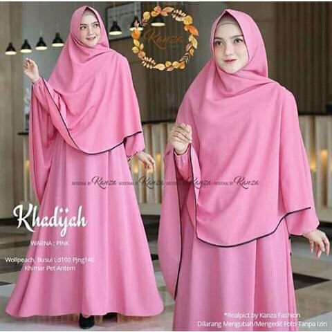 khadijah syari baju drees muslim kekinian