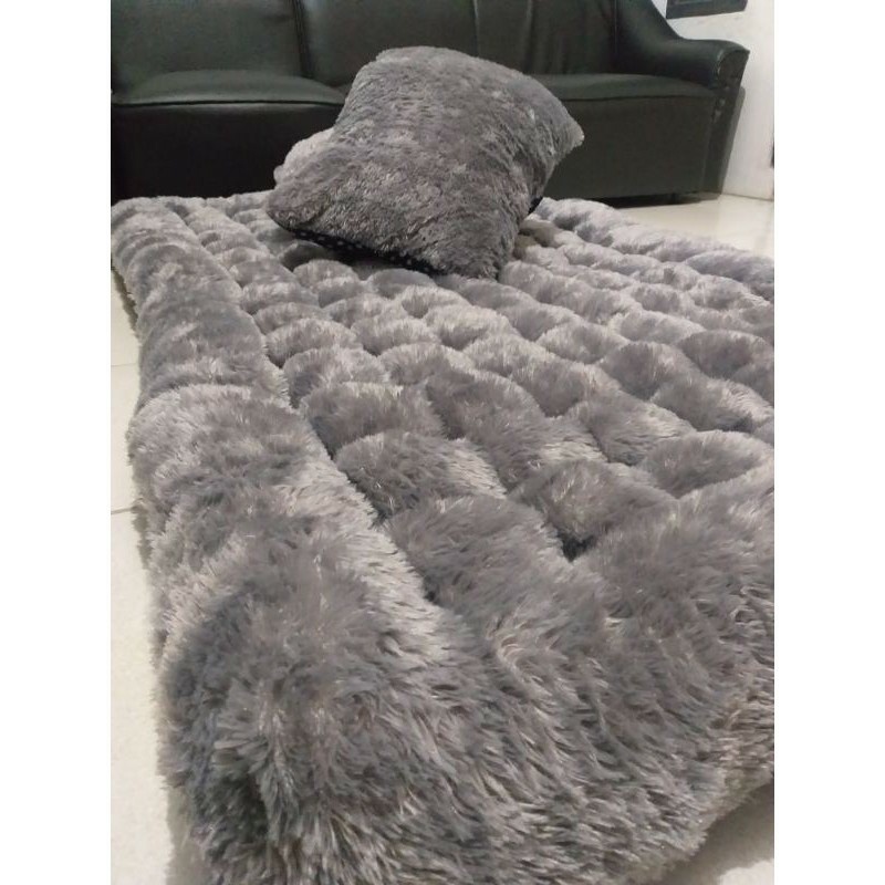 TERMURAH KASUR GENDER BULU RASFUR MURAH  / KASUR  UK 170x130x10 KARPET GENDER BULU HALUS