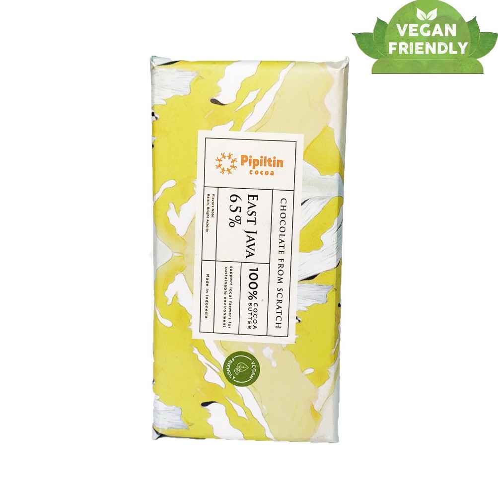 

Pipiltin Cocoa Cokelat Chocolate Bar East Java 65% 80gr