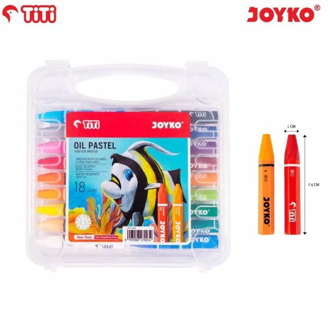 

zmn⭐71 Crayon TiTi/Krayon/Oil Pastel JOYKO 18 Warna [thanks.ya]⭐