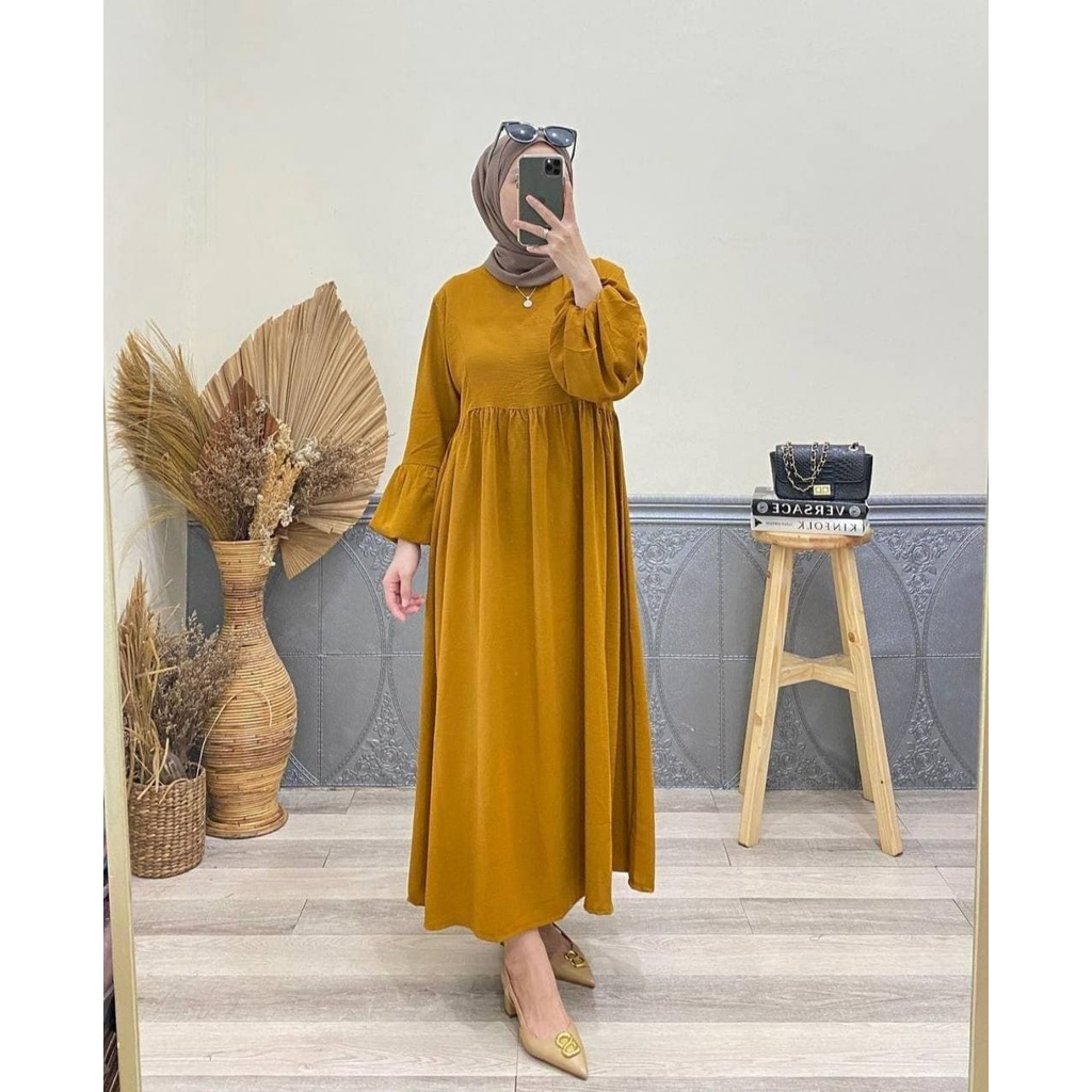 ANYA MIDI DRESS RAYON PREMIUM | DASTER MIDI BUSUI MURAH | DASTER TERBARU KEKINIAN VIRAL | DASTER JUMBO BALI | DASTER ARAB