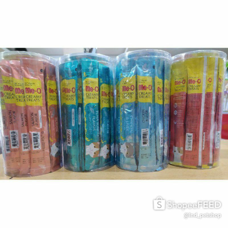 Me-O Creamy Treats 1 Toples (Isi 36 Pcs) Meo Cat Snack Cemilan Kucing