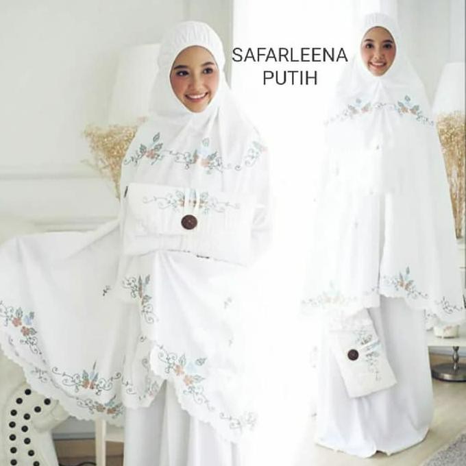 Ori&Terjamin Mukena Terlaris Safarleena Siti Khadijah - Putih