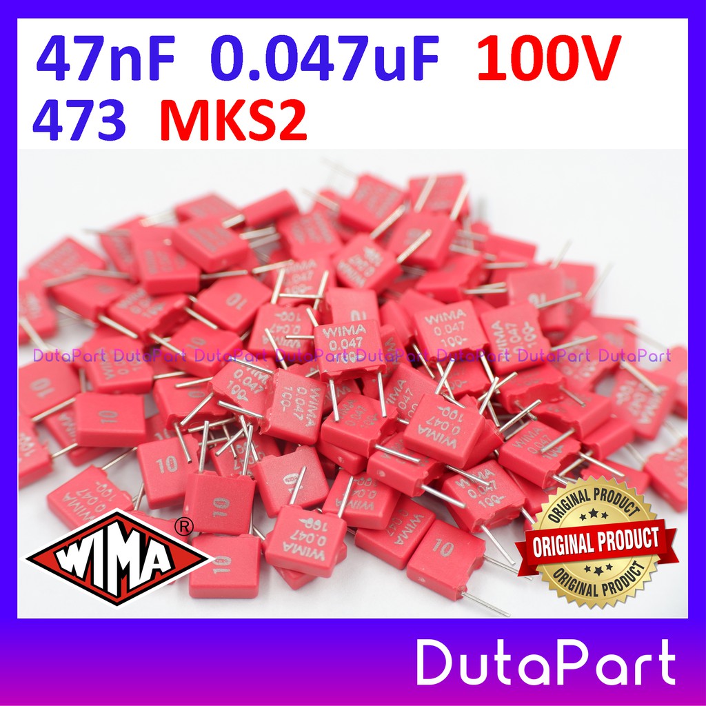 100V 47nF 0.047uF 473 MKS2 MKS 2 WIMA Film Capacitor Made In Germany