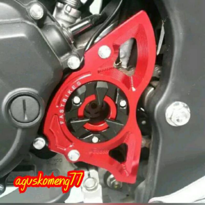 tutup Gear depan CNC variasi motor vixion old, vixion new, xabre, R15, mx king